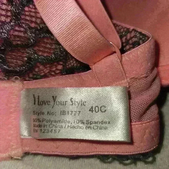 I Love Your Style Womans Bra Size 40C - Picture 8 of 9